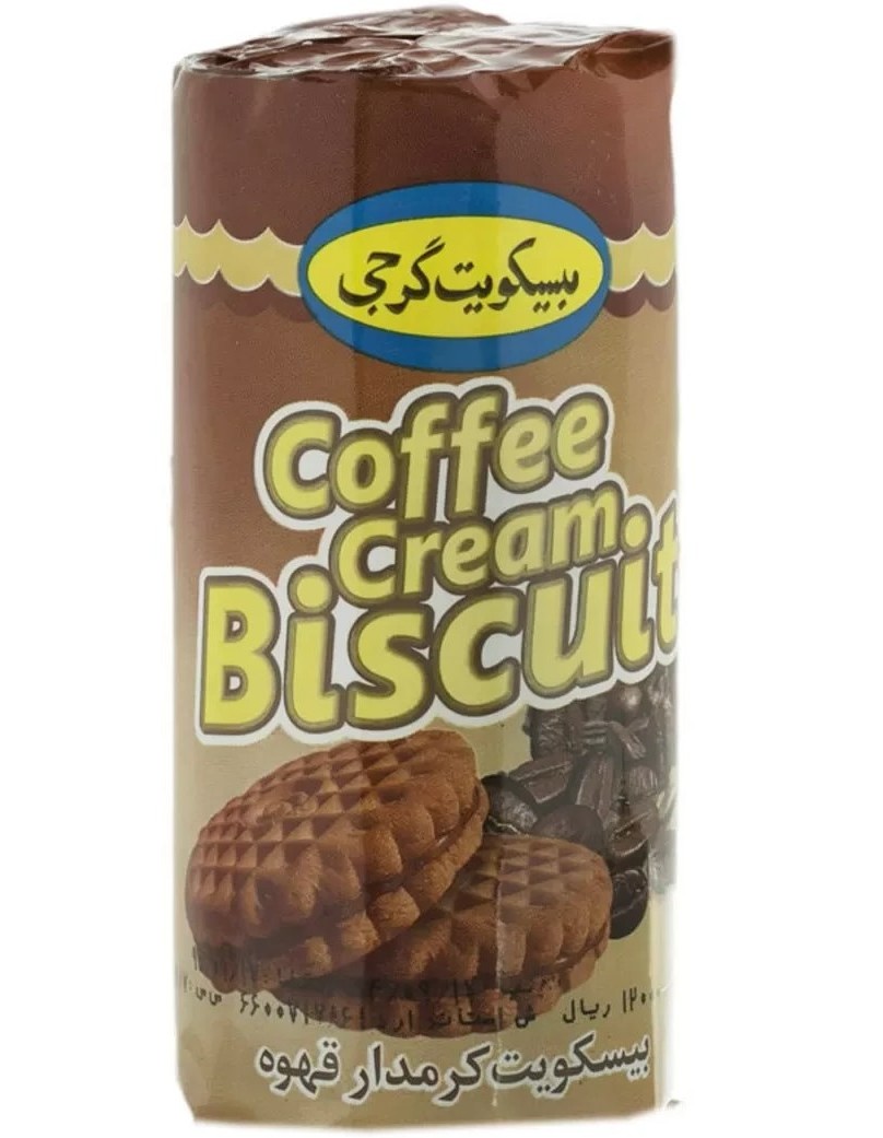گرجی بیسکوییت کرمدار قهوه 140گرمی